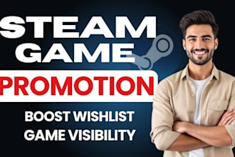 steam game promotion, steam game wishlist, game promotion, steam game marketing