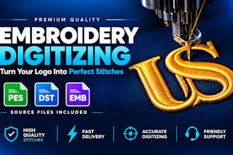 digitize image for embroidery in embroidery digitizing dst pes emb files