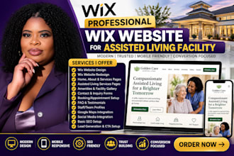professionally build or redesign wix website for assisted living facility