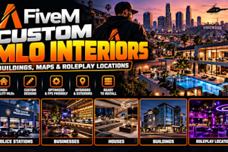 create custom fivem mlo interiors for your roleplay server