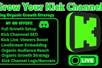 promote your kick channel and boost your livestream to reach targeted audience