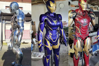 do cosplay armor model, eva foam cosplay armor custom 3d print and paint armor