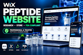 peptide wix website research peptide sarms store fda compliant peptide website