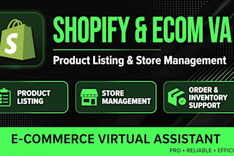 be your shopify and amazon va for product listing and video editing
