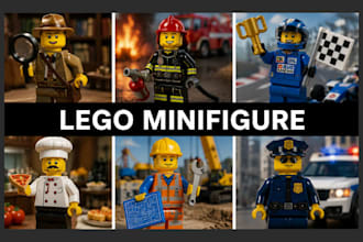 create custom lego minifigures, characters and lego designs