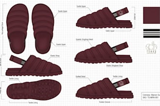 design shoe tech pack, high heels design , sandals , slippers and loafers