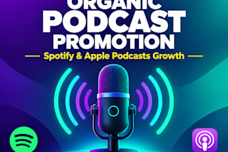 do organic apple podcast promotion and podcast marketing for spotify and apple