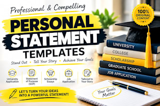 edit your law, MBA, phd, grad school personal statement or statement of purpose