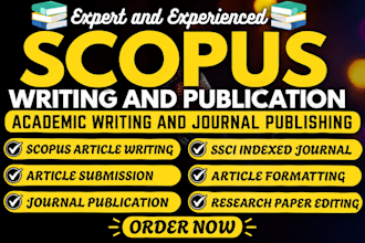 write and publish article on scopus q1, q2, q3, q4, sci, ssci indexed journal