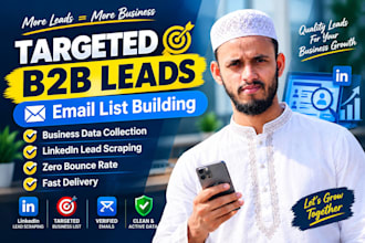do professional web research, data collection, and b2b lead generation