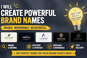 make powerful and catchy brand names