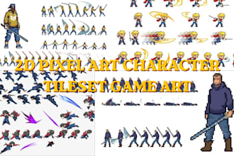create custom 16 bit 32 bit or 128 bit pixel art sprites