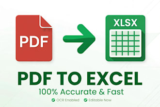 convert PDF to google sheets and excel in 2 hours