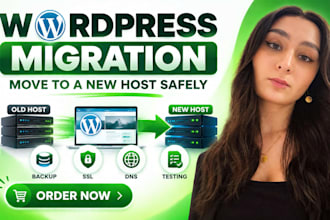 migrate wordpress website to a new host or hosting provider