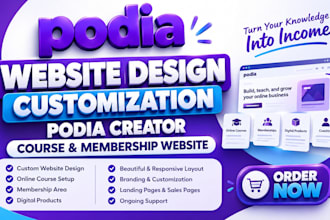 build podia website creator online course membership website podia expert