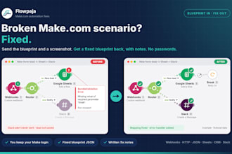 fix and debug errors in your make scenario formerly integromat