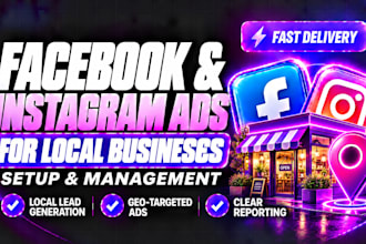 set up facebook and instagram ads for local business