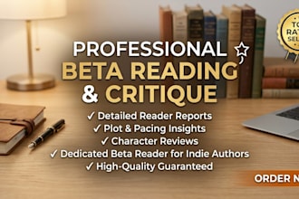 be your beta reader and book critic