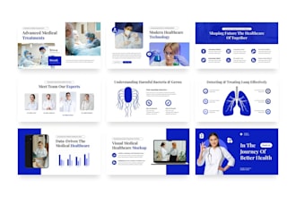 design medical research presentation healthcare slide clinical pitch deck canva