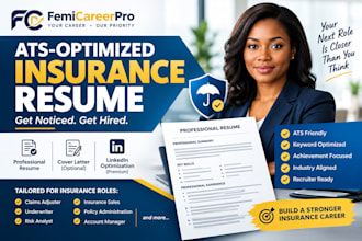 write an ats insurance resume for claims, underwriting and risk roles