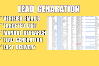 do targeted b2b lead generation and build qualified lead lists