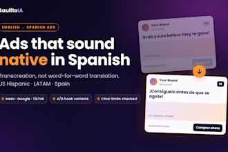 translate and adapt your facebook and google ads into native spanish