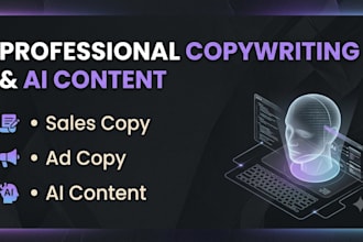 write high converting copywriting and ai content for your brand