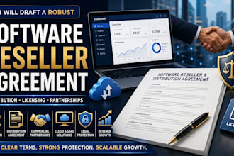 draft a robust software reseller and distribution agreement