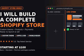 build a complete shopify store from scratch