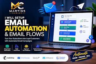 setup email automation , email flows