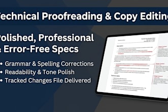 proofread and edit your technical documents