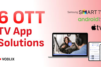 develop roku, fire TV, android TV ott app with vod subscription