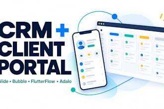 build a CRM or client portal with glide bubble flutterflow or adalo glide client