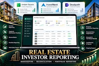 do real estate investor reporting book in juniper square investnext and dealpath
