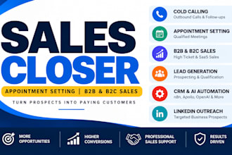 do sales rep high ticket sales closer lead generation appointment setting sdr