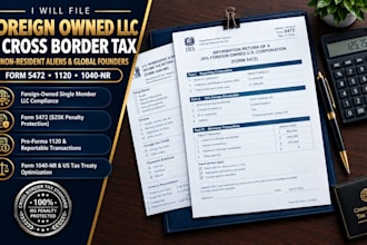file foreign owned llc tax, cross border taxation and capital gains tax filling