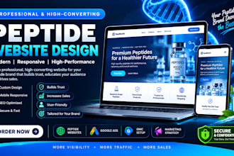 design converting peptide website