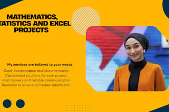 do mathematics, statistics and excel projects perfectly