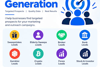 give premium sweeps leads broker bank leads elderly sweeps leads gambler leads