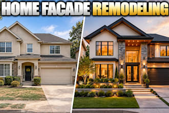 redesign home facades with detailed remodeling 3d visualization