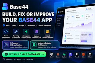 base44 expert base44 bug fixing base44 app publishing base44 mvp app development