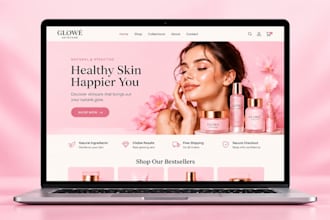 design skincare website beauty website skincare shopify store cosmetics website