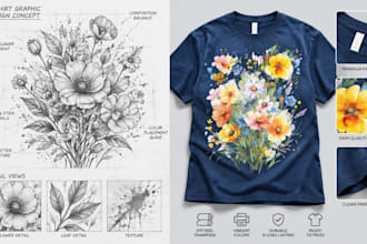turn your image into professional print ready t shirt artwork for dtf printing
