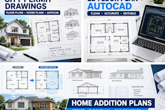 create permit drawings floor plans and house plans for city permit