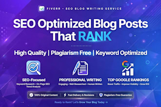 write seo blog posts and that ranks on google