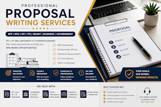 write professional grant proposals and government contract bids