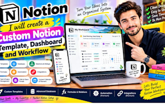 create a custom notion template, dashboard and workflow