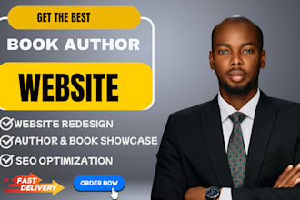 design author website, book website, book author website, author landing page