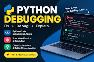 debug fix and explain your python code