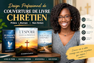 créez une couverture de livre chrétienne professionnelle pour votre ouvrage